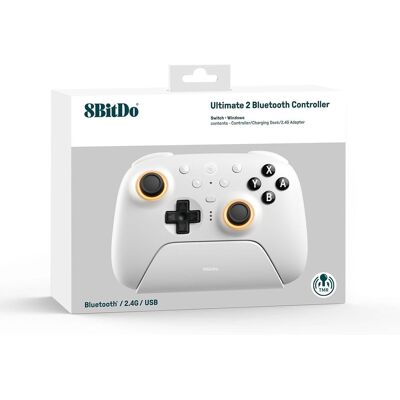 8BitDo Ultimate 2 Langaton Ohjain Valkoinen PC 8BitDo Ultimate 2 Langaton Ohjain Valkoinen PC