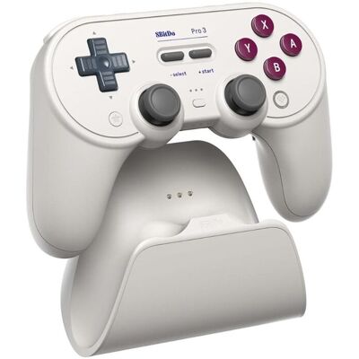 8BitDo PRO 3 Bluetooth Ohjain Hall Effect TMR G-Classic Valkoinen 8BitDo PRO 3 Bluetooth Ohjain Hall Effect TMR G-Classic Valkoinen