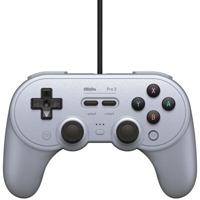 8Bitdo Pro 2 Grey Edition Langallinen -peliohjain Switch PC 8Bitdo Pro 2 Grey Edition Langallinen -peliohjain Switch PC