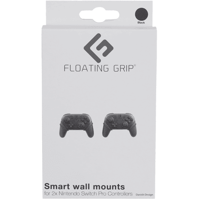 Switch Pro Controller wall mount by FLOATING GRIP®, Black (Nintendo Switch Pro Controller wall mount by FLOATING GRIP®, Black (Nintendo