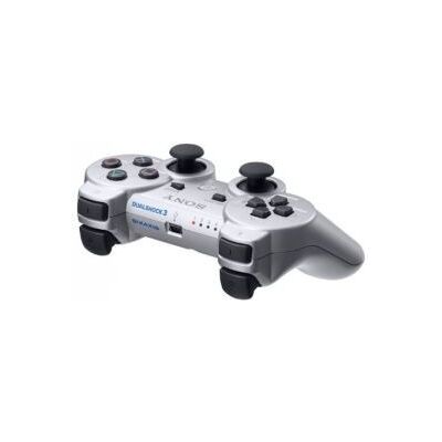 Ohjain DualShock 3 Hopea SONY PS3 (Käytetty) Ohjain DualShock 3 Hopea SONY PS3 (Käytetty)