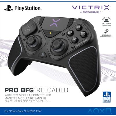 Victrix Pro BFG Reloaded Langaton ja Räätälöitävä Ohjain PS5 PS4 ja PC Musta Victrix Pro BFG Reloaded Langaton ja Räätälöitävä Ohjain PS5 PS4 ja PC Musta