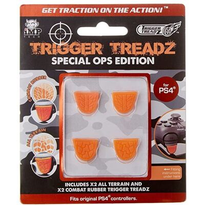 Trigger Treadz Special Ops: 4 Pack Orange PS4 Trigger Treadz Special Ops: 4 Pack Orange PS4