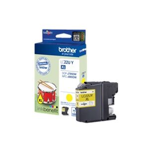 Brother Lc22uy Yellow Ink Cart 1200p