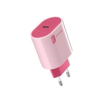 Cellular Line stylecolor usb-c charger 20w - pink Cellular Line stylecolor usb-c charger 20w - pink
