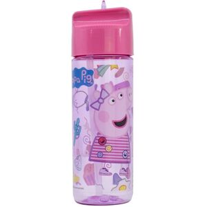 Pipsa Possu ja Jyri Seikkailee Läpinäkyvä Pinkki Pillillä 650ml Juomapullo Pipsa Possu ja Jyri Seikkailee Läpinäkyvä Pinkki Pillillä 650ml Juomapullo