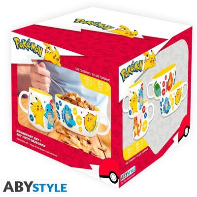 Pokemon Pikachu & Kanto Aamupalasetti Muki ja Kulho Pokemon Pikachu & Kanto Aamupalasetti Muki ja Kulho