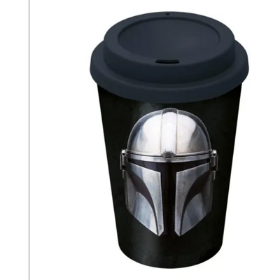 Stor Star Wars - The Mandalorian Kahvitermospullo - Kaksinkertainen Muovinen - 390ml Stor Star Wars - The Mandalorian Kahvitermospullo - Kaksinkertainen Muovinen - 390ml