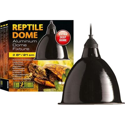 Exo Terra Reptile Dome - Alumiininen reflektorilamppu, iso - 21,0 x 23,0 x 21,8 cm Exo Terra Reptile Dome - Alumiininen reflektorilamppu, iso - 21,0 x 23,0 x 21,8 cm