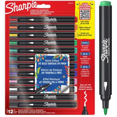 Sharpie - Creative Acrylic Marker 12-Blister (2201070) Sharpie - Creative Acrylic Marker 12-Blister (2201070)
