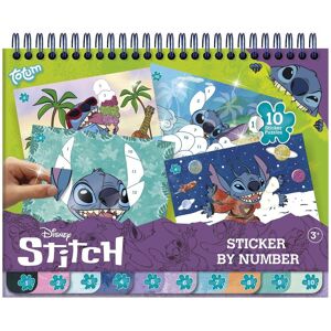 Totum: Disney Stitch - Sticker By Number Pad (TT700123) Totum: Disney Stitch - Sticker By Number Pad (TT700123)