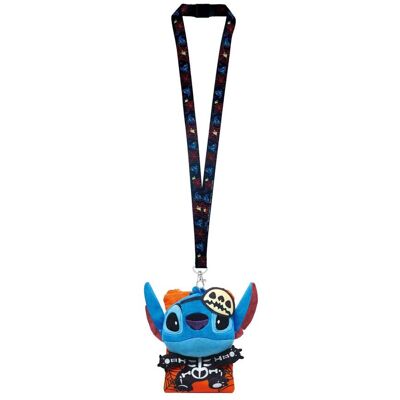 Monogram Disney: Lilo & Stitch - Stitch Skeleton Deluxe Lanyard with Pouch Monogram Disney: Lilo & Stitch - Stitch Skeleton Deluxe Lanyard with Pouch