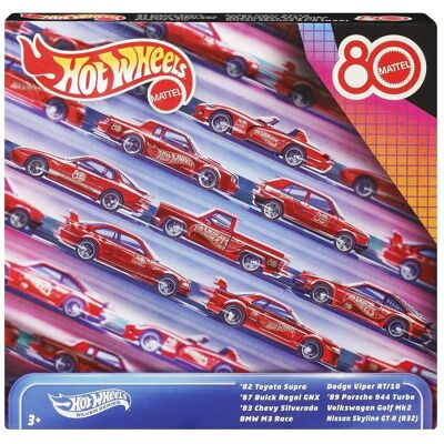 Hot Wheels: Silver Series Mattel 80 Years Anniversary - Set of 8 Vehicles Hot Wheels: Silver Series Mattel 80 Years Anniversary - Set of 8 Vehicles