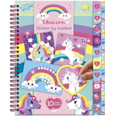 Totum: Unicorn - Sticker By Number Book (TT072008) Totum: Unicorn - Sticker By Number Book (TT072008)