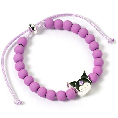 Carat Shop Hello Kitty - Purple Beaded Bracelet with Kuromi Charm (HKBB0003) Carat Shop Hello Kitty - Purple Beaded Bracelet with Kuromi Charm (HKBB0003)
