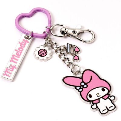 Carat Shop Hello Kitty - My Melody Keyring with Charms (HKKR0020) Carat Shop Hello Kitty - My Melody Keyring with Charms (HKKR0020)