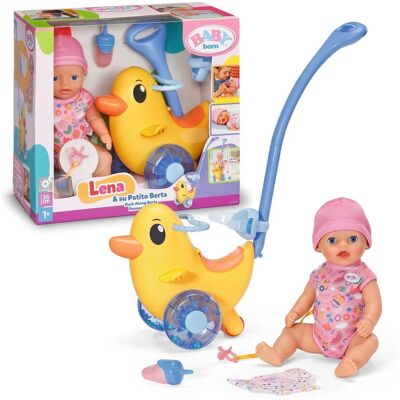 Zapf Creation: Baby Born Lena Doll & Berta Duck Walker (840498) Zapf Creation: Baby Born Lena Doll & Berta Duck Walker (840498)