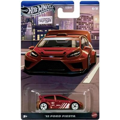 Mattel Hot Wheels Silver Series: Compact Kings - '12 Ford Fiesta-leikkiauto Mattel Hot Wheels Silver Series: Compact Kings - '12 Ford Fiesta-leikkiauto