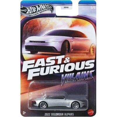 Mattel Hot Wheels Silver Series: Fast & Furious Villains - 2022 Delorean Alpha5 Mattel Hot Wheels Silver Series: Fast & Furious Villains - 2022 Delorean Alpha5