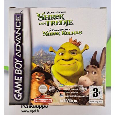 Shrek Den Tredje/ Shrek Kolmas (CIB) (SCN) GBA (Käytetty) Shrek Den Tredje/ Shrek Kolmas (CIB) (SCN) GBA (Käytetty)