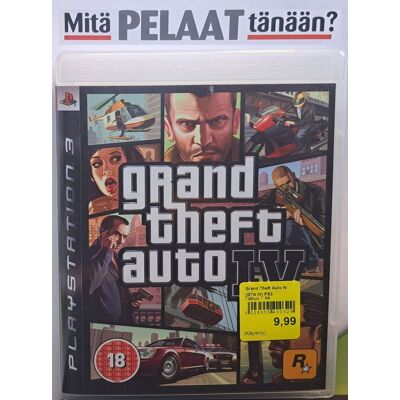 Grand Theft Auto IV (GTA IV) PS3 (Käytetty) Grand Theft Auto IV (GTA IV) PS3 (Käytetty)