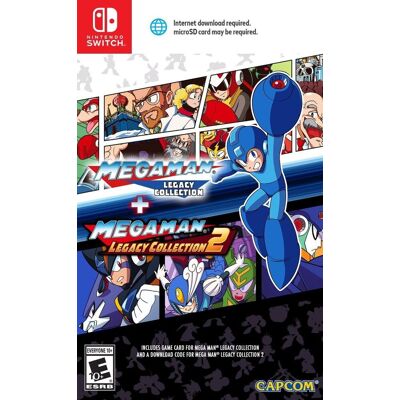 Nintendo MegaMan Legacy Collection 1+2 (osa 2 latauskoodi) (USA) Switch Nintendo MegaMan Legacy Collection 1+2 (osa 2 latauskoodi) (USA) Switch