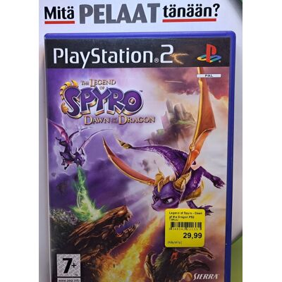 Legend of Spyro - Dawn of the Dragon PS2 (Käytetty) Legend of Spyro - Dawn of the Dragon PS2 (Käytetty)