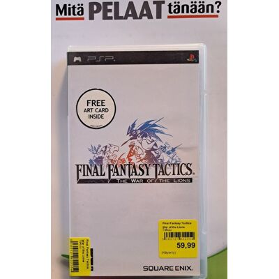 Final Fantasy Tactics: War of the Lions (CIB) (EU) PSP (Käytetty) Final Fantasy Tactics: War of the Lions (CIB) (EU) PSP (Käytetty)