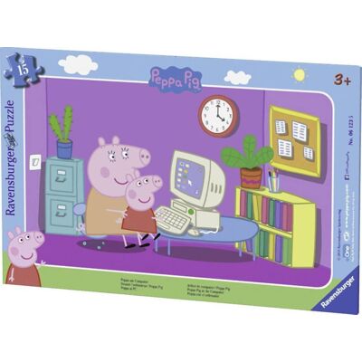 Ravensburger Frame Puzzle: Peppa The Ping (15pcs) (06123) Ravensburger Frame Puzzle: Peppa The Ping (15pcs) (06123)