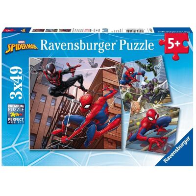 Ravensburger Puzzle Marvel: Spider-Man - Spider-Man in Action (3x49pcs) (8025) Ravensburger Puzzle Marvel: Spider-Man - Spider-Man in Action (3x49pcs) (8025)