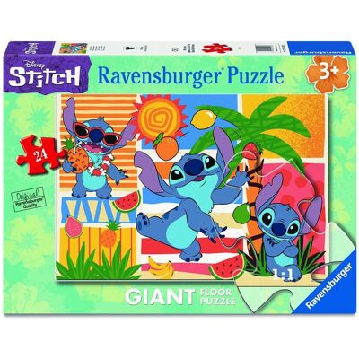 Ravensburger Disney Puzzle: Stitch on Vacation - Giant Floor Puzzle (24pcs) Ravensburger Disney Puzzle: Stitch on Vacation - Giant Floor Puzzle (24pcs)