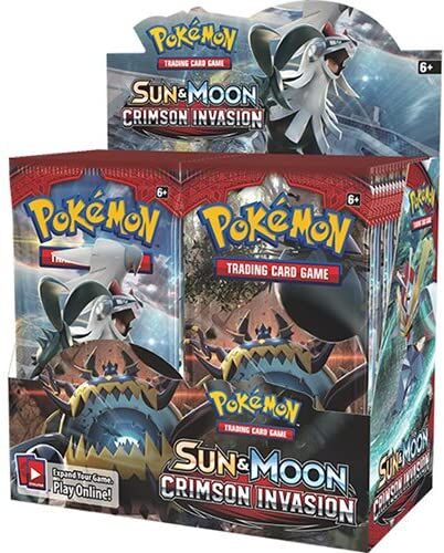 Pokemon Sun & Moon Crimson Invasion Booster Display