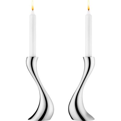 Georg Jensen Cobra Medium kynttilänjalat 2kpl 10009507 Georg Jensen Cobra Medium kynttilänjalat 2kpl 10009507