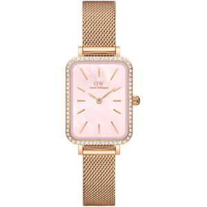 Daniel Wellington Quadro 20x26 Rosegold Mesh Pink DW00100669 Daniel Wellington Quadro 20x26 Rosegold Mesh Pink DW00100669