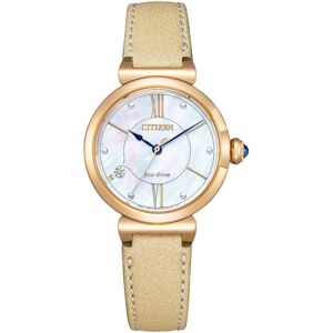 Citizen Eco-Drive Ladies May bells gold Apple leather EM1073-18D Citizen Eco-Drive Ladies May bells gold Apple leather EM1073-18D