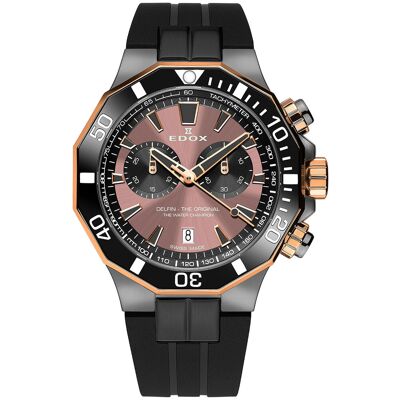 Edox Delfin The Original Chronograph 10112-357GRNCA-BRNR Edox Delfin The Original Chronograph 10112-357GRNCA-BRNR