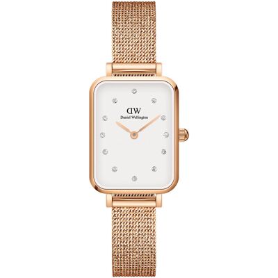 Daniel Wellington Quadro Pressed Melrose Lumine Rose Gold White DW00100527 Daniel Wellington Quadro Pressed Melrose Lumine Rose Gold White DW00100527
