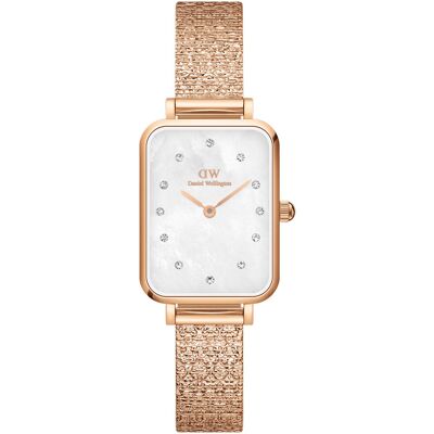 Daniel Wellington Quadro Pressed Piano Lumine Rose Gold MOP White DW00100578 Daniel Wellington Quadro Pressed Piano Lumine Rose Gold MOP White DW00100578