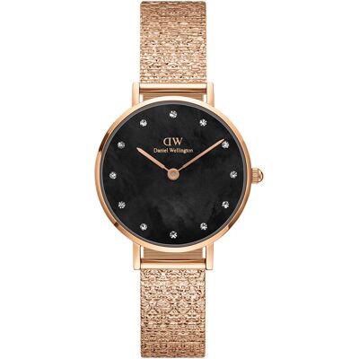 Daniel Wellington Petite 28 Pressed Piano Lumine Rose Gold MOP Black DW00100591 Daniel Wellington Petite 28 Pressed Piano Lumine Rose Gold MOP Black DW00100591