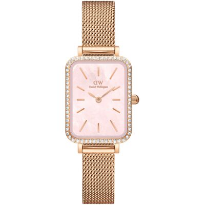 Daniel Wellington Quadro 20x26 Rosegold Mesh Pink DW00100669 Daniel Wellington Quadro 20x26 Rosegold Mesh Pink DW00100669
