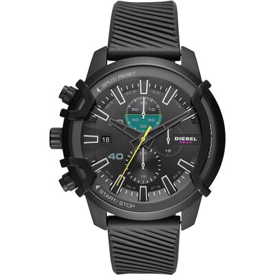 Diesel Griffed Black silicone Chronograph DZ4520 Diesel Griffed Black silicone Chronograph DZ4520