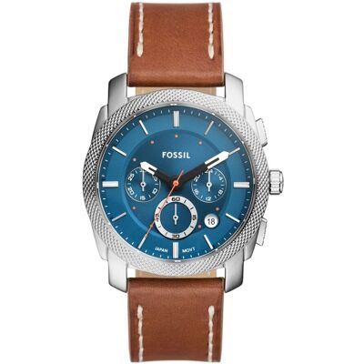Fossil Machine Chronograph Silver brown leather FS6059 Fossil Machine Chronograph Silver brown leather FS6059