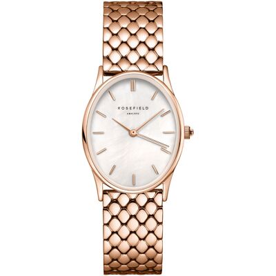 Rosefield The Oval White MOP Steel Rose Gold OWGSR-OV02 Rosefield The Oval White MOP Steel Rose Gold OWGSR-OV02