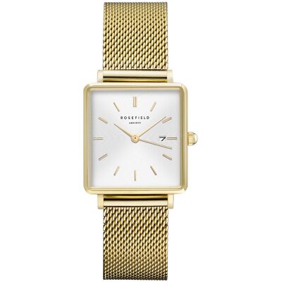 Rosefield The Boxy QWSG-Q03 White Sunray/Mesh/Gold Rosefield The Boxy QWSG-Q03 White Sunray/Mesh/Gold