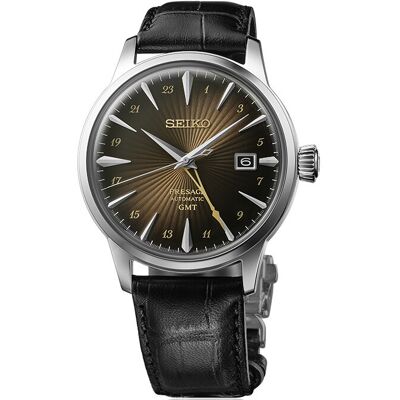 Seiko Presage Cocktail Time Rusty Nail GMT SSK039J1 Seiko Presage Cocktail Time Rusty Nail GMT SSK039J1