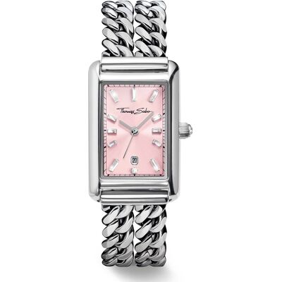 Thomas Sabo Rechteckig naisten kello WA0454-201-204-22 MM Thomas Sabo Rechteckig naisten kello WA0454-201-204-22 MM