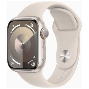 Apple Watch Series 9 GPS tähtivalkea alumiinikuori 41mm Starlight Sport-ranneke - koko S/M MR8T3KS/A  - unisex