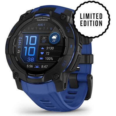 Garmin Instinct 3 45mm AMOLED Black with Bolt Blue Limited Edition 010-02936-03 1x Kirk, 1x Pink, 1xSin Garmin Instinct 3 45mm AMOLED Black with Bolt Blue Limited Edition 010-02936-03 1x Kirk, 1x Pink, 1xSin