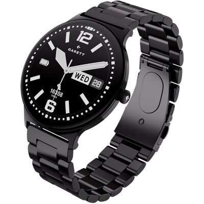 Garett Quantum Glow Black Steel älykello Garett Quantum Glow Black Steel älykello