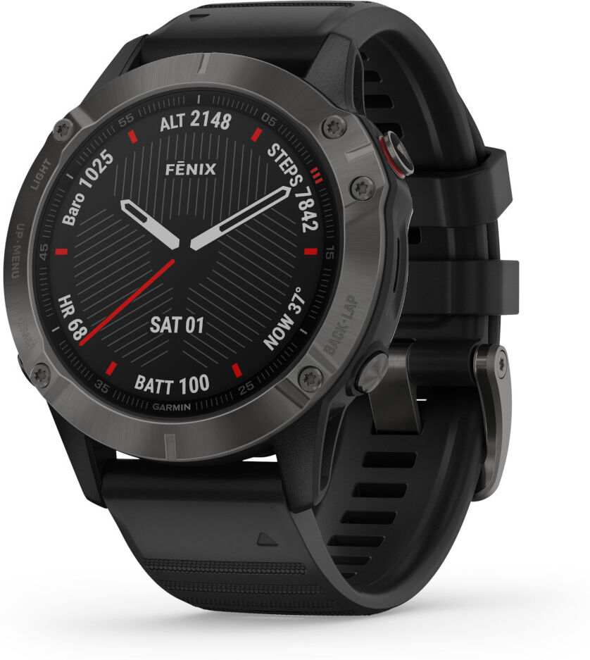 Garmin Fenix 6 Sapphire Carbon Gray DLC älykello 010-02158-11  - unisex Garmin Fenix 6 Sapphire Carbon Gray DLC älykello 010-02158-11  - unisex